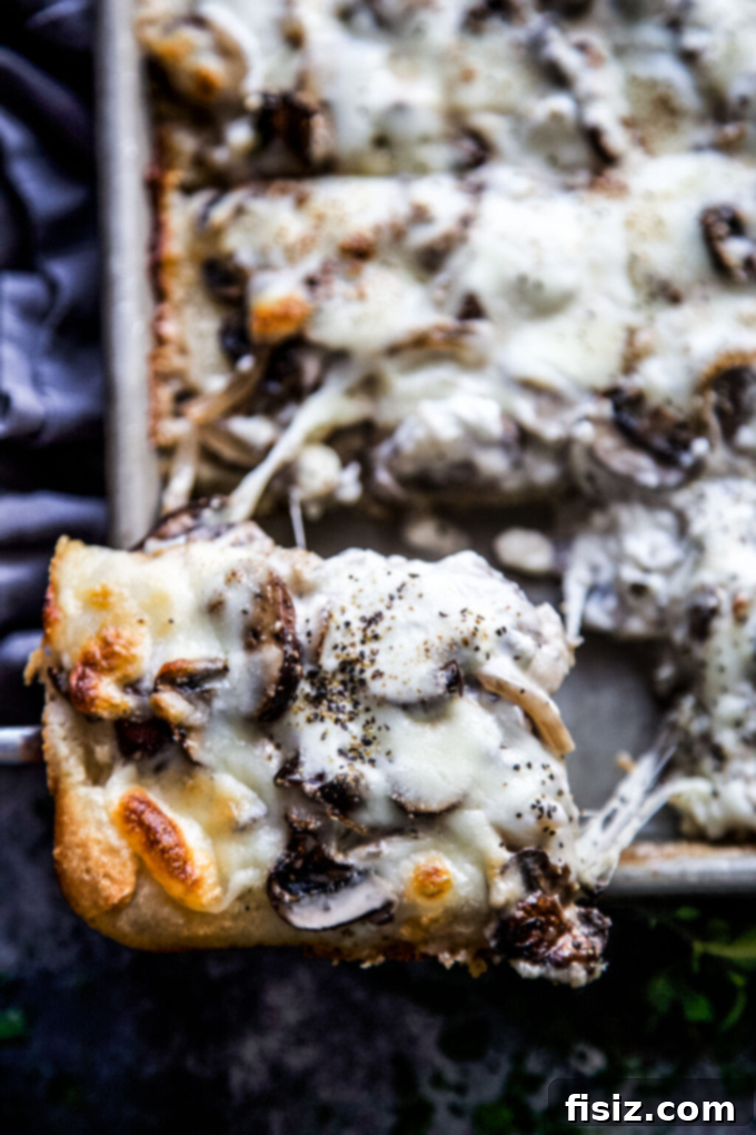 21 Quick and Easy Pizza Recipes 3 Sheet Pan Mushroom & Burrata Pizza
