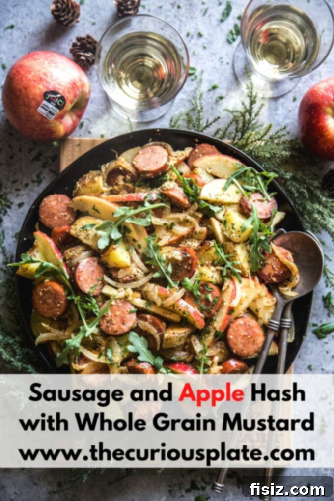 Sausage and Apple Hash with Zesty Whole Grain Mustard 11 Sausage and Apple Hash with Whole Grain Mustard