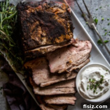 oven roasted coffee rubbed pork shoulder www.thecuriousplate.com