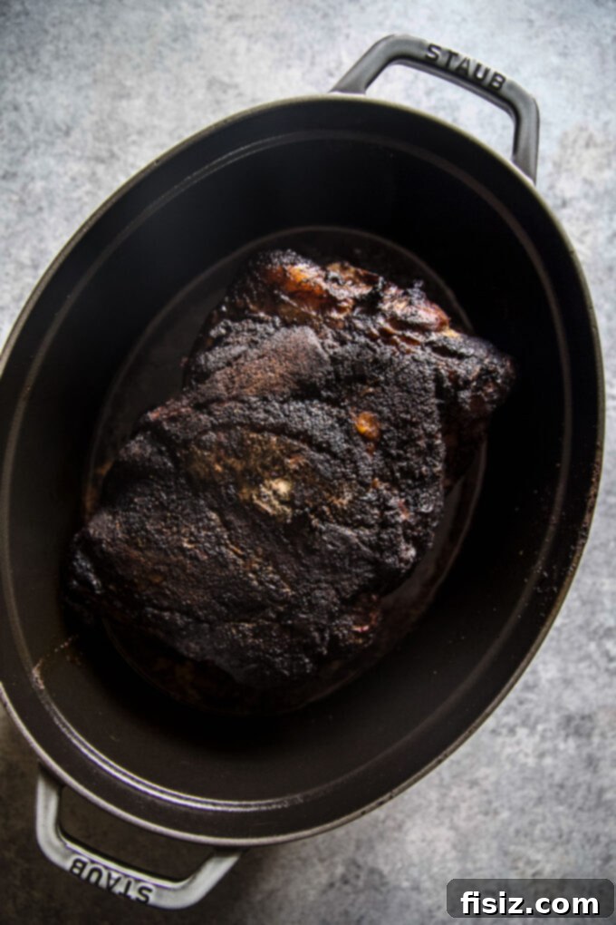 Slow-Roasted Coffee-Rubbed Pork Shoulder 7 Oven Roasted Coffee-Rubbed Pork Shoulder