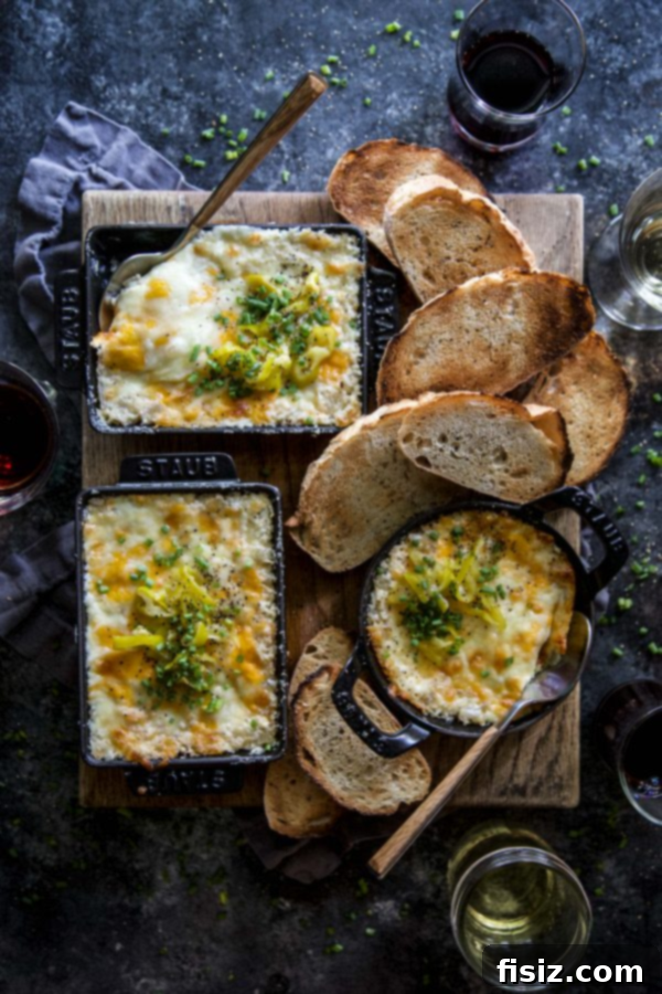 Effortless Eats for a Sparkling New Year 3 Baked Three Cheese Onion Dip