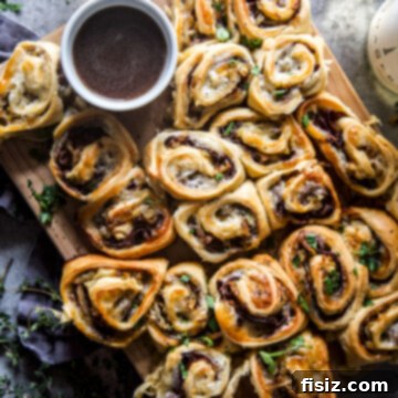 easy french dip pinwheels www.thecuriousplate.com