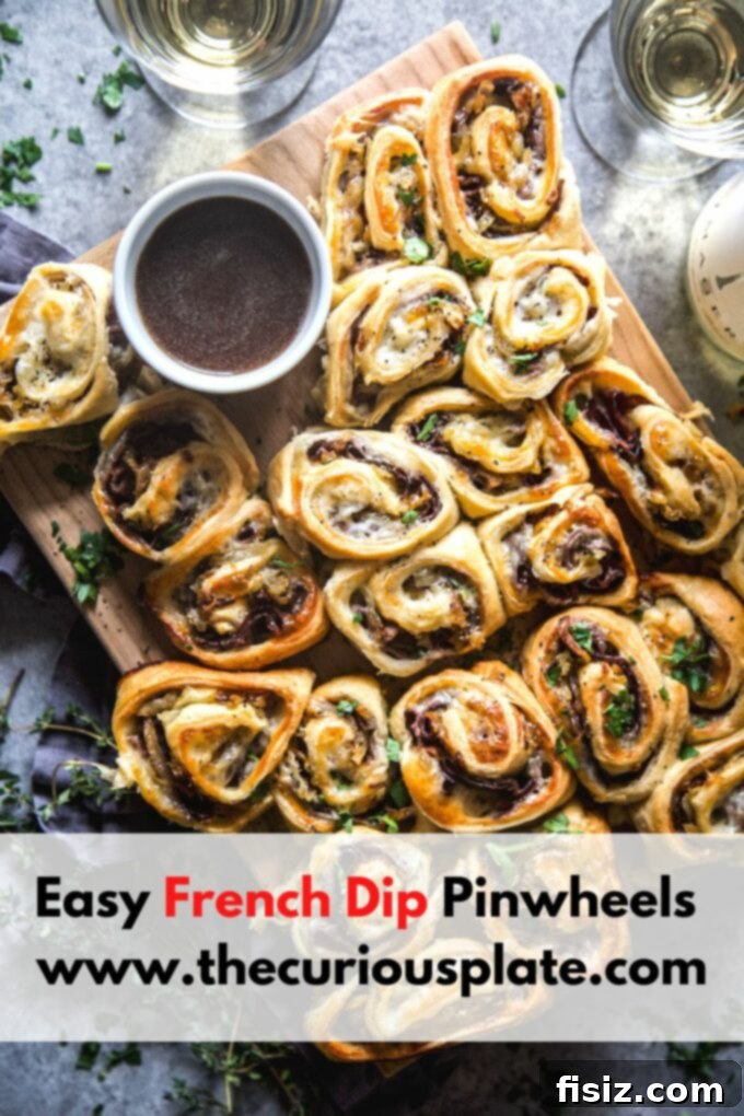 Quick French Dip Pinwheels 12 www.thecuriousplate.com