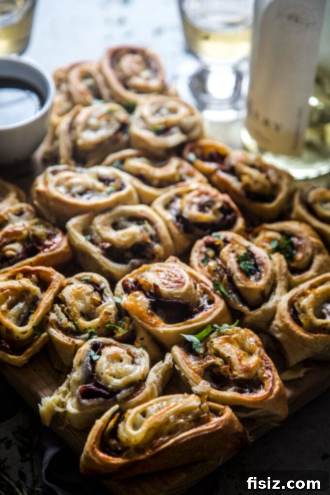 Quick French Dip Pinwheels 10 www.thecuriousplate.com