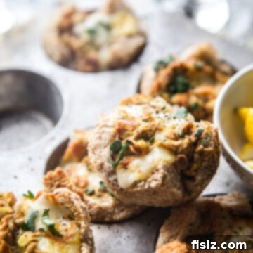 Muffin Pan Turmeric Tuna Melts - Recipe Card Image