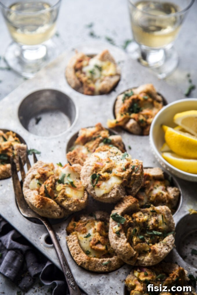 Turmeric Tuna Melts in Muffin Tins 10 A stack of Muffin Pan Turmeric Tuna Melts on a plate