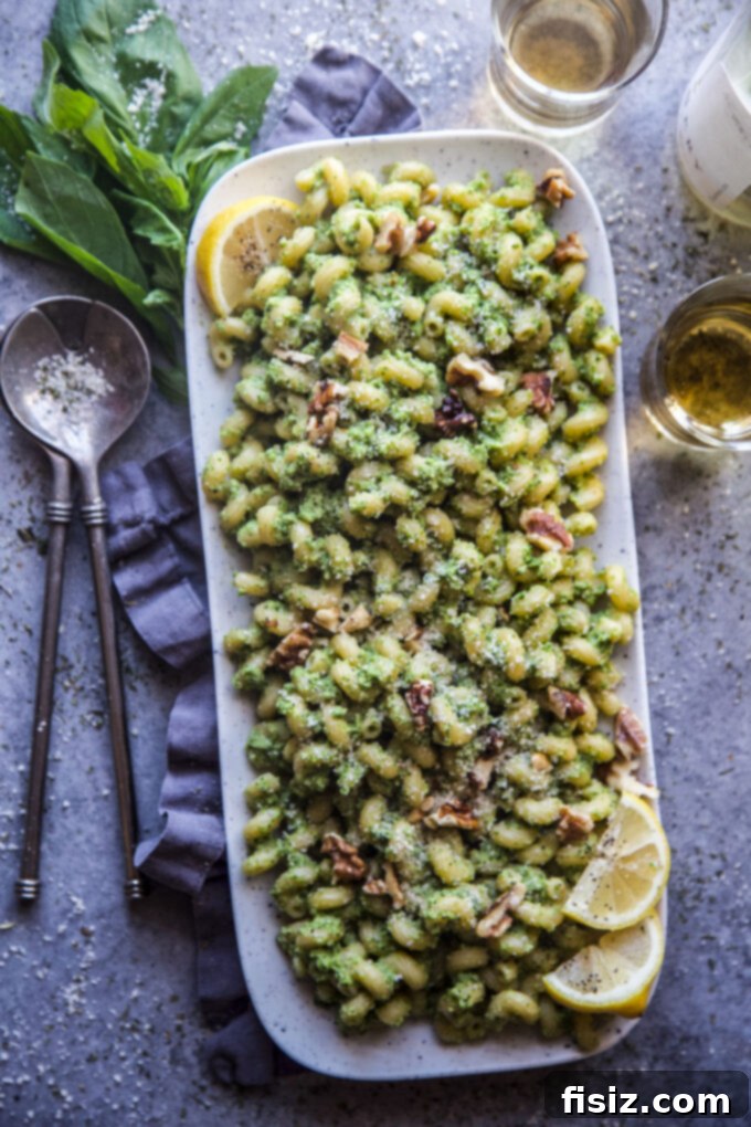 Vibrant Broccoli Walnut Pesto Pasta 2 Broccoli Walnut Pesto Pasta, a creamy and nutritious pasta dish with toasted walnuts