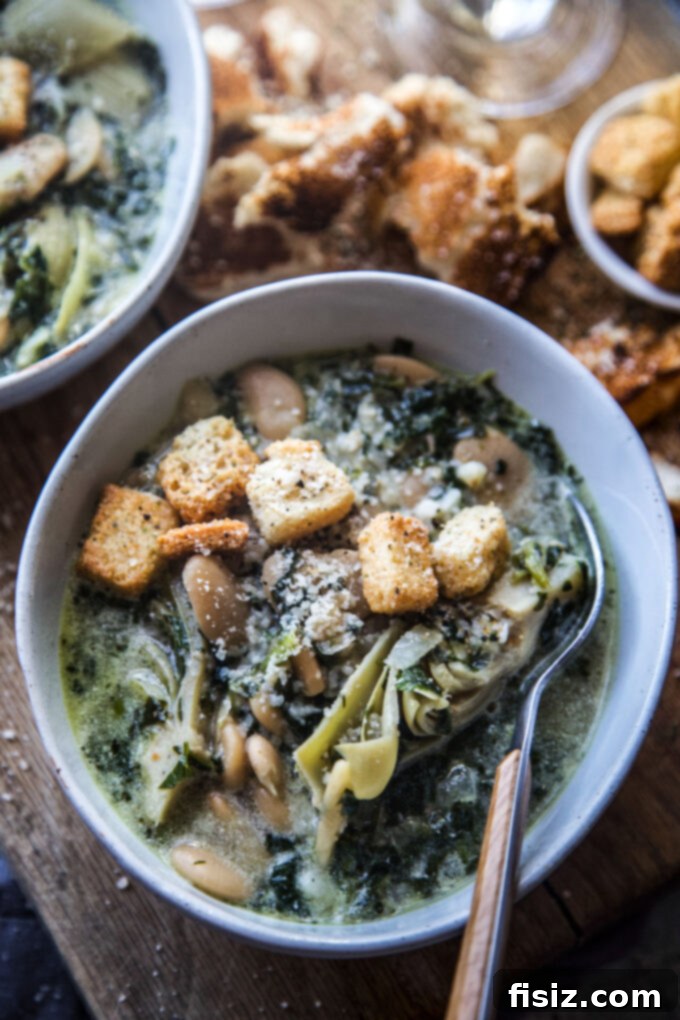 green goddess white bean soup www.thecuriousplate.com