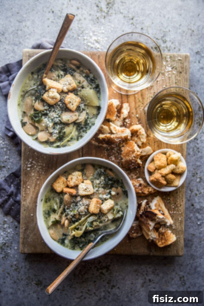green goddess white bean soup www.thecuriousplate.com