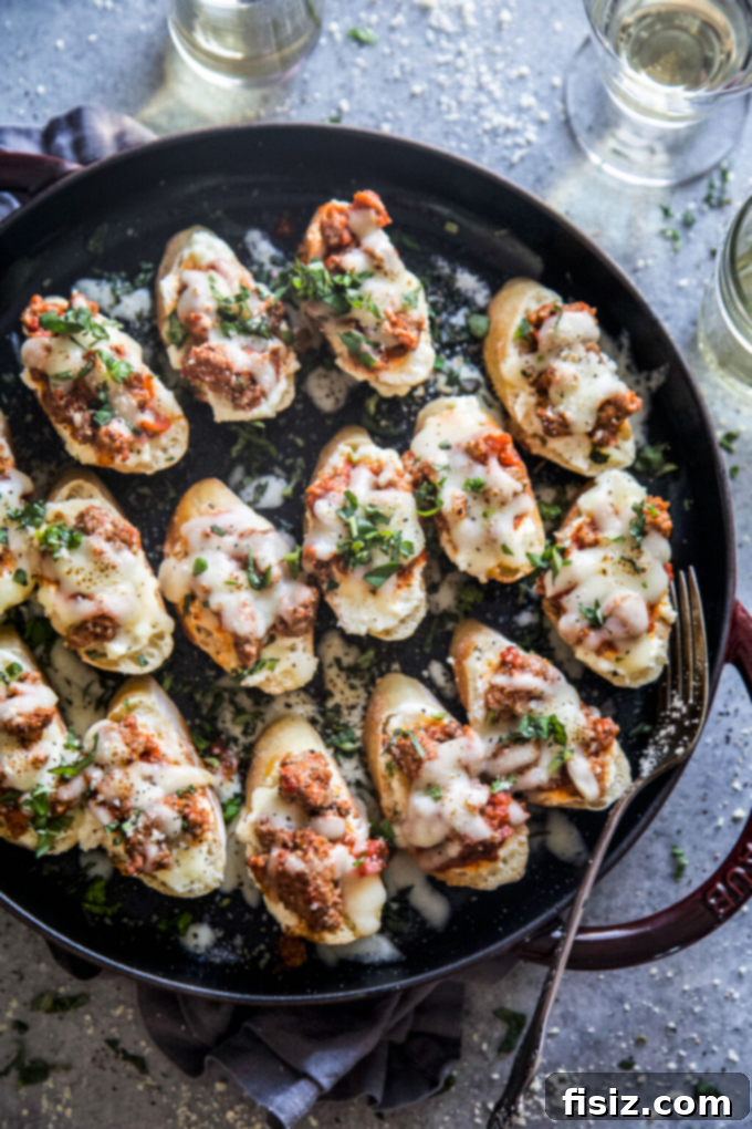 Homemade Valentine's Day Recipes: Over 36 Easy Ideas 4 Lamb Lasagna Crostini - Easy Valentine’s Day Appetizer Idea