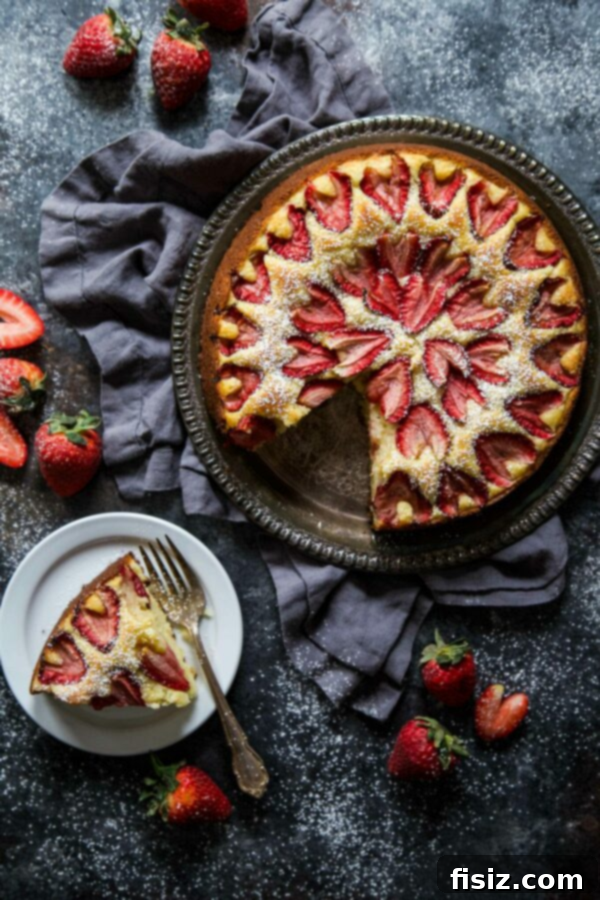 Homemade Valentine's Day Recipes: Over 36 Easy Ideas 7 Roasted Strawberry Ricotta Cake - A Delightful Valentine’s Day Dessert
