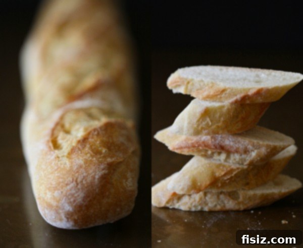 Crispy crostini bread, ready to be topped with flavorful ingredients
