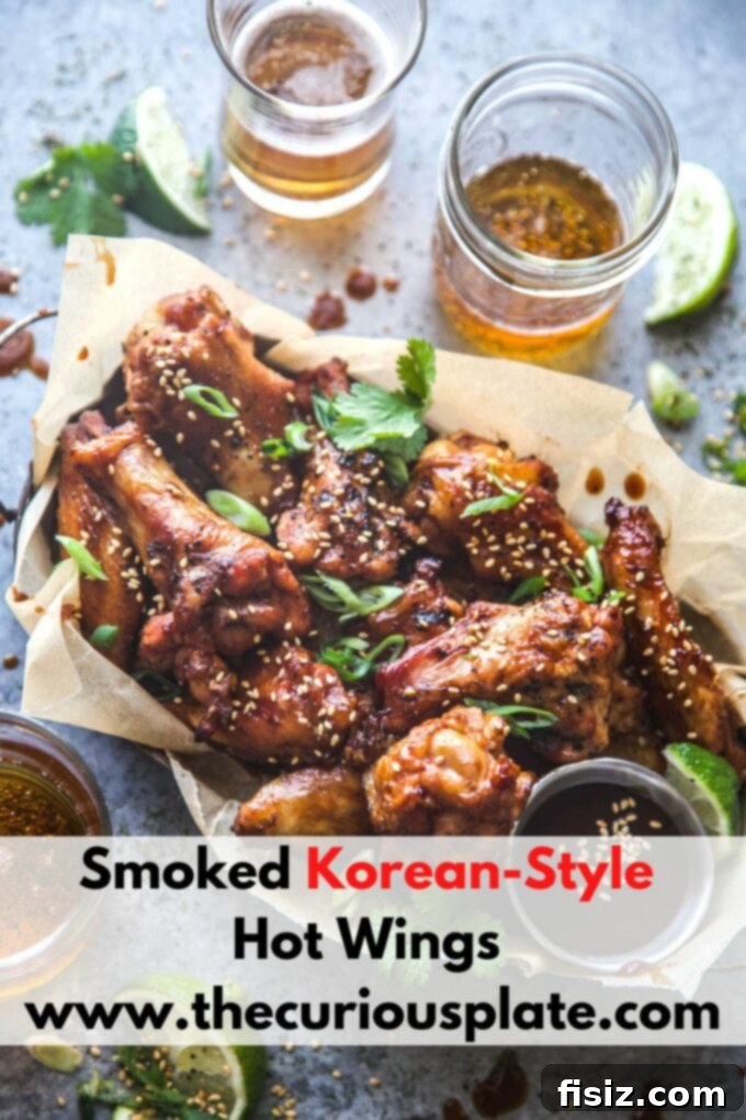 Smoky Gochujang Wings 11 A final shot of Smoked Korean-Style Hot Wings, beautifully plated and garnished.