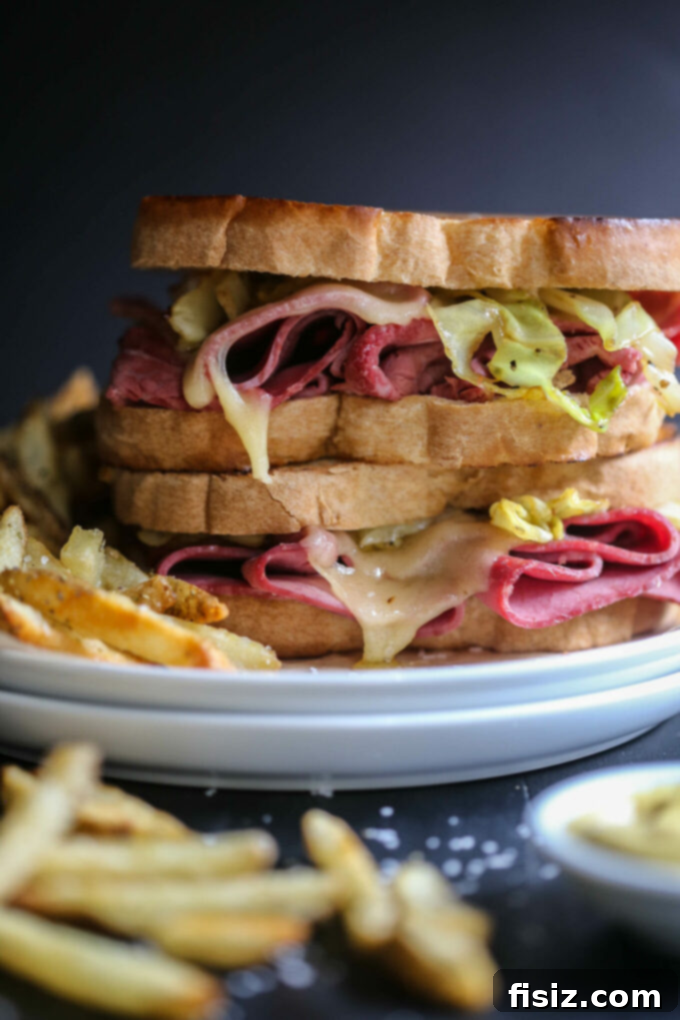 29+ Easy St. Patricks Day Recipes for a Fun Celebration 5 Hearty Corned Beef Melt with Caramelized Cabbage, an easy St. Patrick's Day dinner
