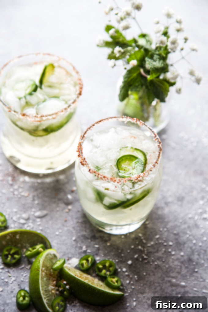 Over 33 Flavorful Cinco de Mayo Recipes 4 Spicy Cucumber Margarita with Tequila Lime Pickled Jalapenos