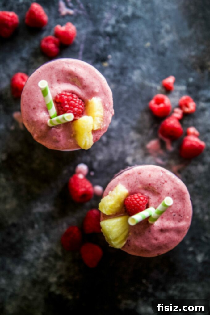 56 Must-Try Recipes for May 5 Refreshing Raspberry Mango Protein Smoothie, a healthy and delicious start to any day