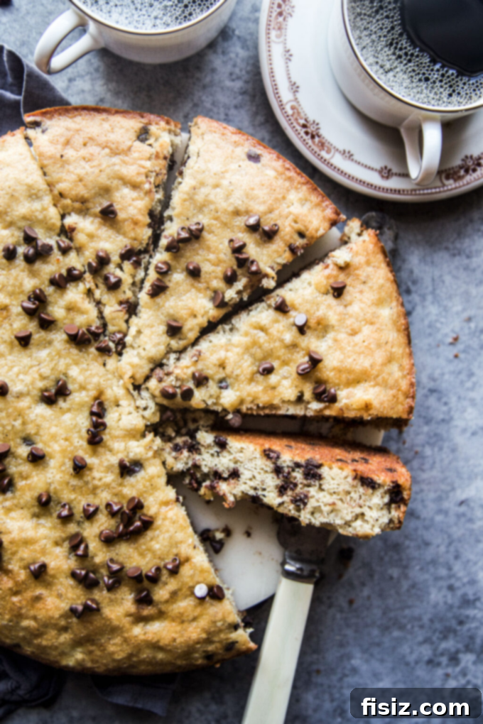 38 Delicious Mother's Day Recipes 7 Moist Easy Chocolate Chip Banana Cake, a delightful dessert for mom