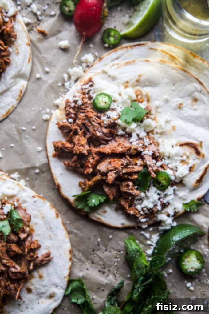 Melt-in-Your-Mouth Slow Cooker Al Pastor Lamb Tacos 5 The vibrant Al Pastor marinade sauce, illustrating the key flavors for the lamb tacos