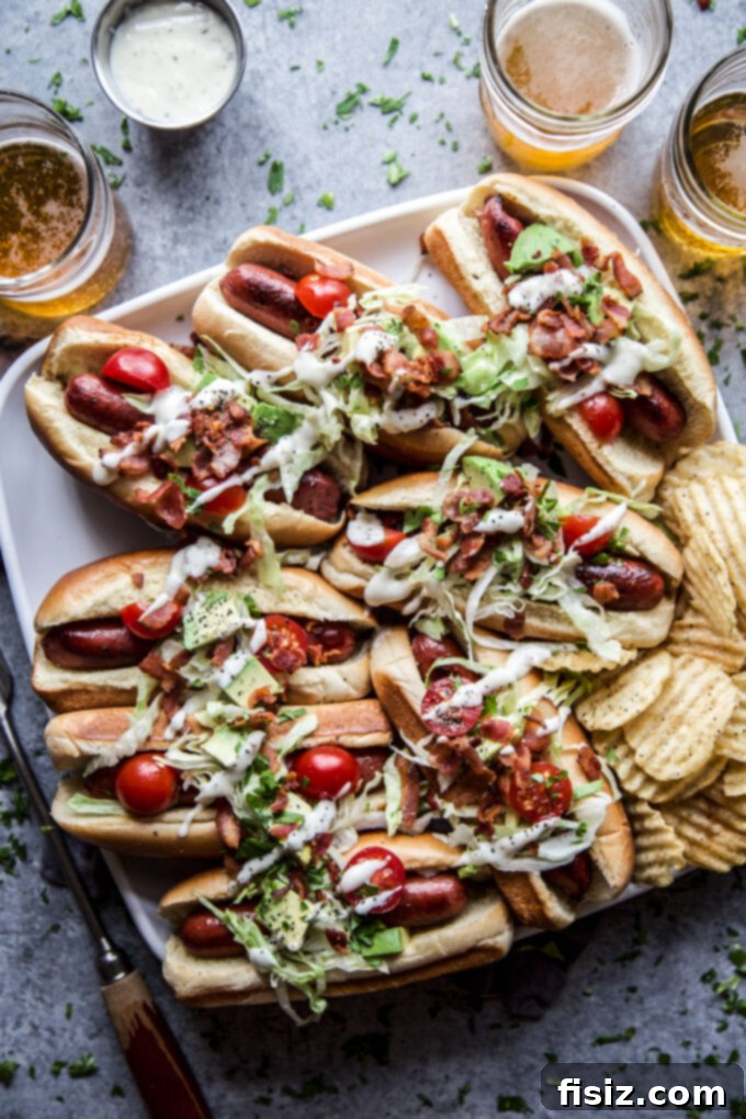 34 Favorite Memorial Day Recipes 2 Easy Cobb Style Hot Dogs - A perfect grilling main for Memorial Day parties