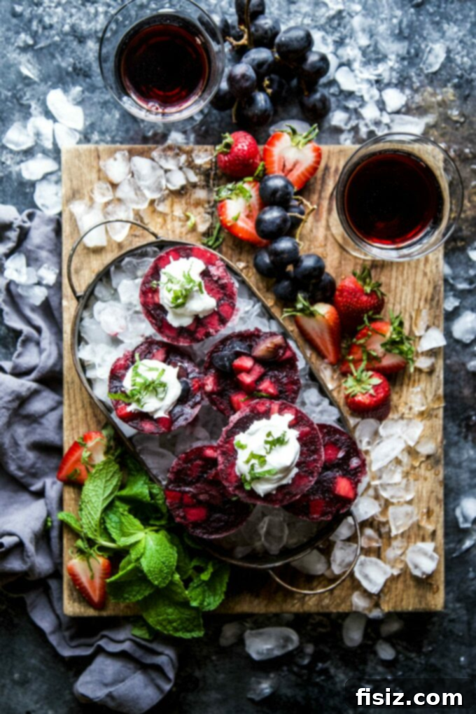 49 Must-Make Recipes For A Perfect June 9 Frozen Sangria Cups with Mint Whipped Cream, a refreshing summer dessert idea