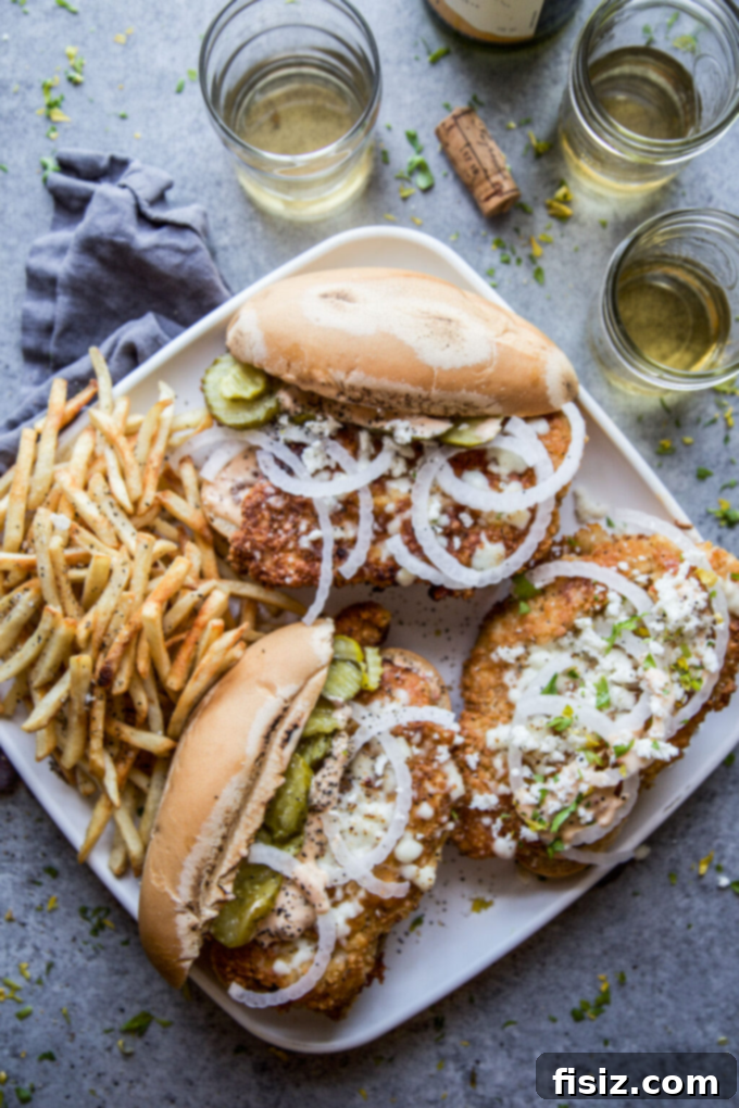 Father's Day Favorites: 33 Recipes to Cook for Dad 5 Chipotle Fried Chicken Sandwich with Queso Fresco