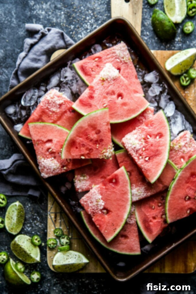 56 Sizzling July Recipes for a Delicious Summer 4 Jalapeno Margarita Watermelon Slices - A spicy and refreshing summer treat