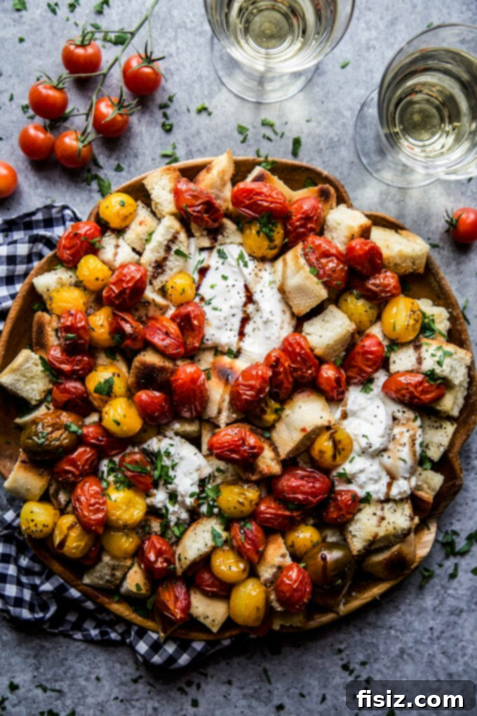 56 Sizzling July Recipes for a Delicious Summer 7 Za'atar Spiced Tomatoes & Chickpea Flatbread - A flavorful Mediterranean-inspired dish