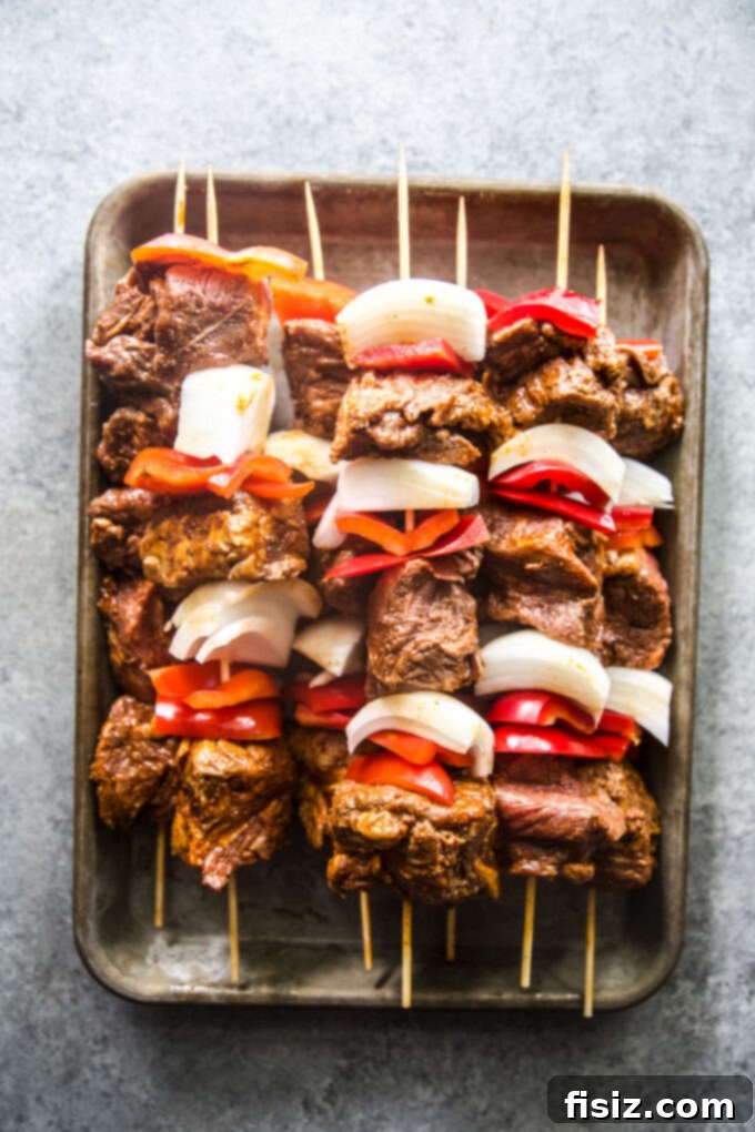 Spiced Beef Shawarma Skewers 7 Beef Shawarma Skewers