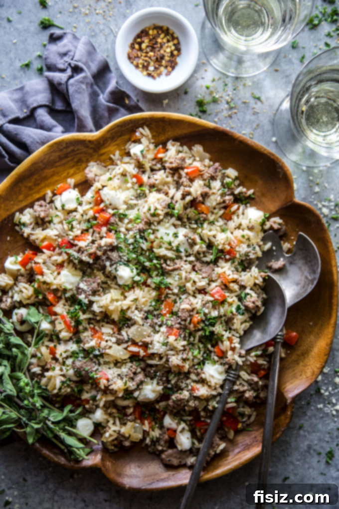 46 Must-Try August Recipes 7 Easy Tuscan Fried Rice, a quick and delicious back-to-school dinner.