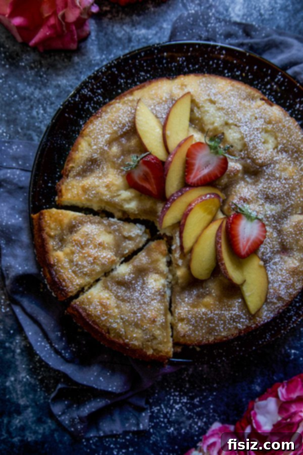 38 Easy Labor Day Recipes for Effortless Entertaining 8 Strawberry and Peach Tahini Cake - a unique and delicious Labor Day dessert