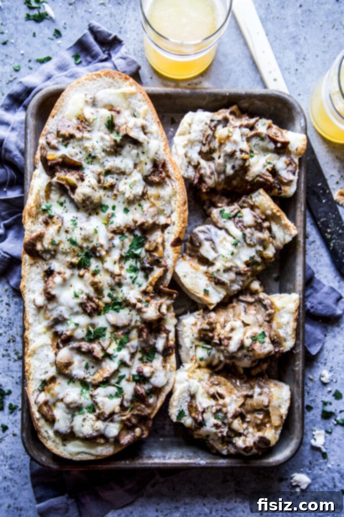 Beef Stroganoff French Bread Toasts - A Cheesy Comfort Food Recipe