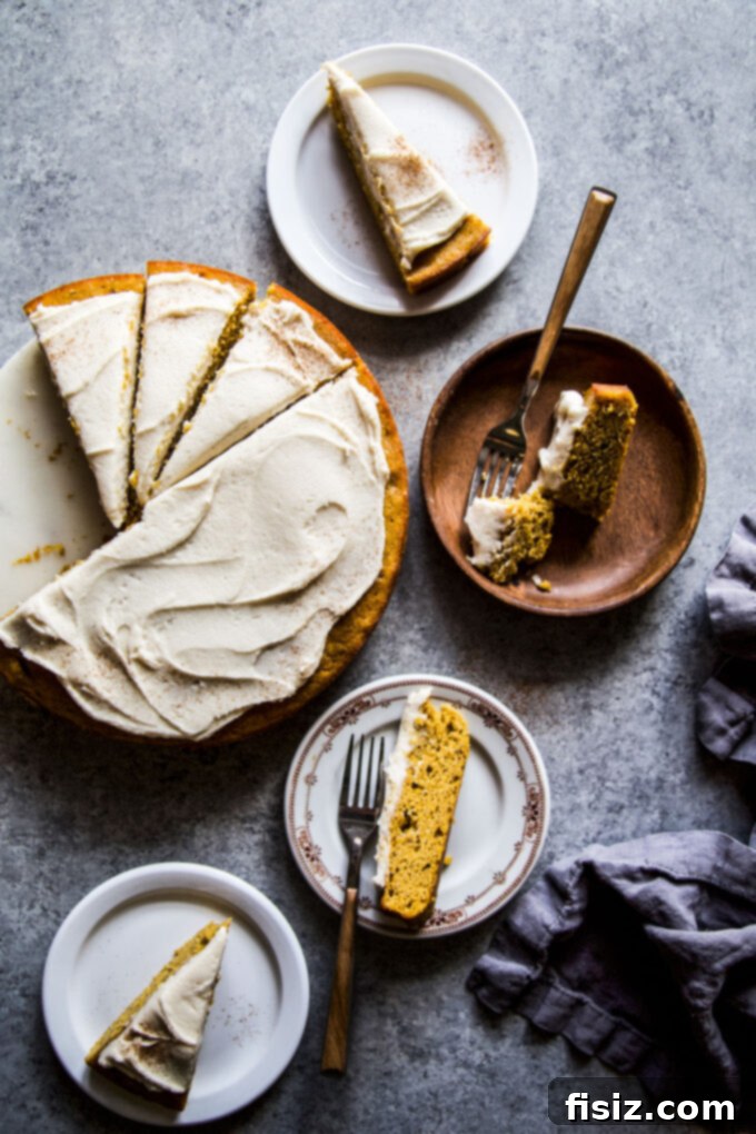 Spiced Pumpkin Banana Cake with Maple Buttercream 2 Delicious Pumpkin Banana Cake with Maple Frosting