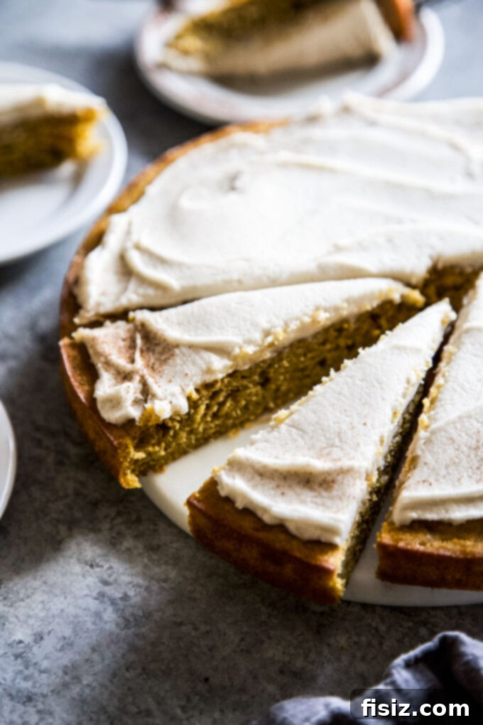 Spiced Pumpkin Banana Cake with Maple Buttercream 8 Serving Pumpkin Banana Cake with Maple Frosting