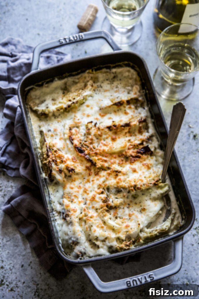 Golden Baked Cabbage Gratin 3 Crispy Cabbage Gratin Casserole www.thecuriousplate.com