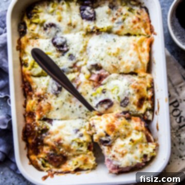 Savory Italian Brunch Bake 9 A delicious slice of Easy Antipasto Breakfast Casserole ready to be served