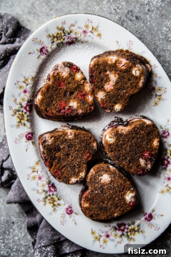 Sweetheart Brookies 2 heart-shaped brookies for Valentine's Day