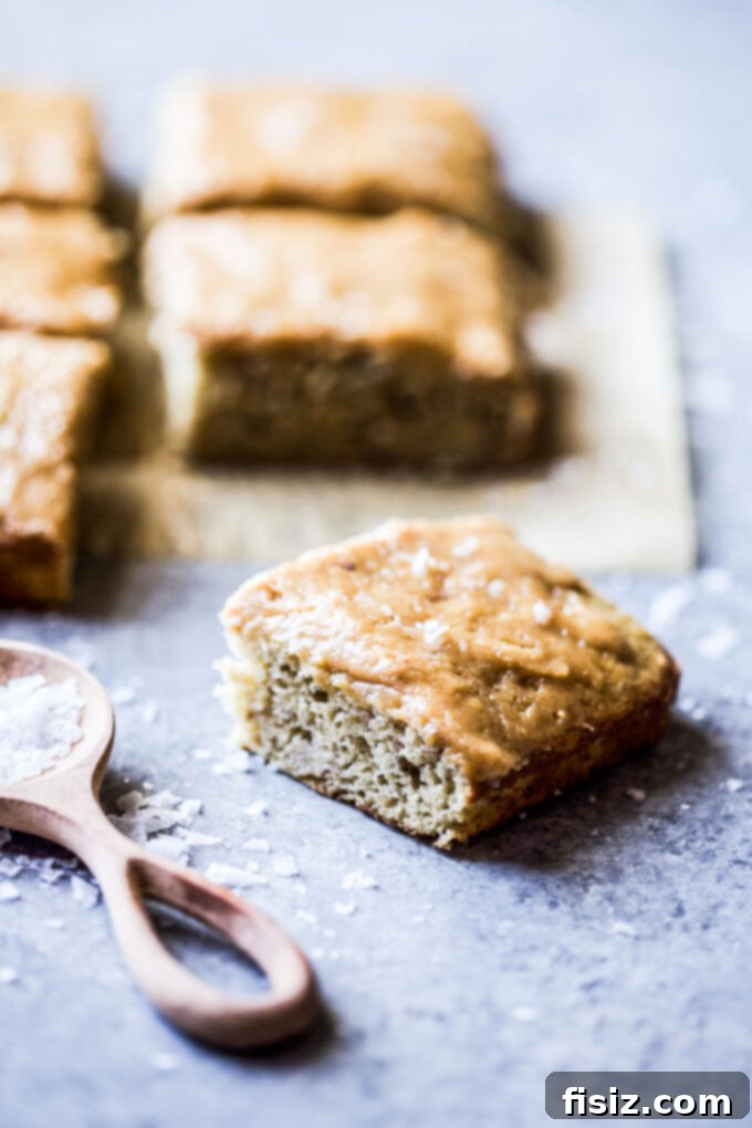 Sweet Salty Peanut Butter Banana Bliss Cake 6 banana snack cake