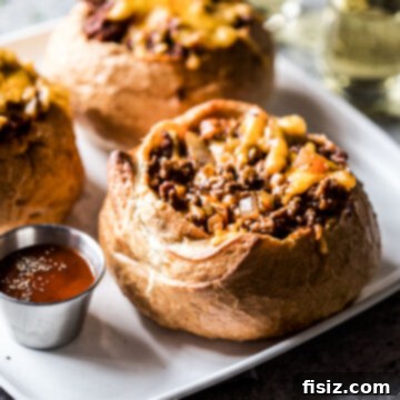 BBQ sloppy joe bread bowls