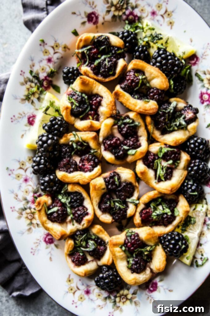 Spiced Blackberry Brie Delights 2 Cardamom Blackberry Brie Bites