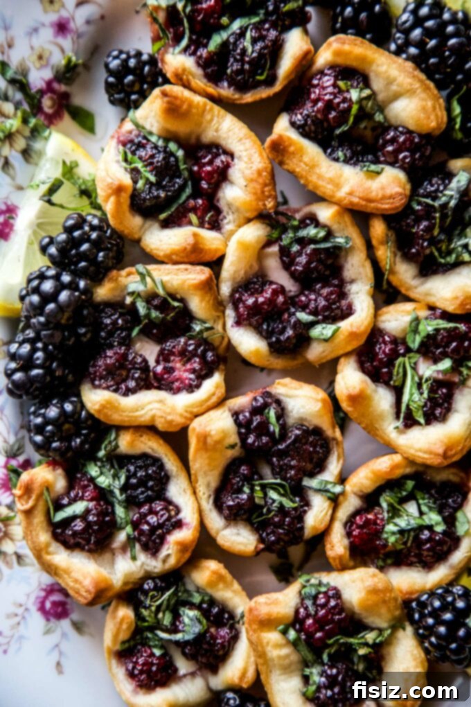 Spiced Blackberry Brie Delights 7 Cardamom Blackberry Brie Bites