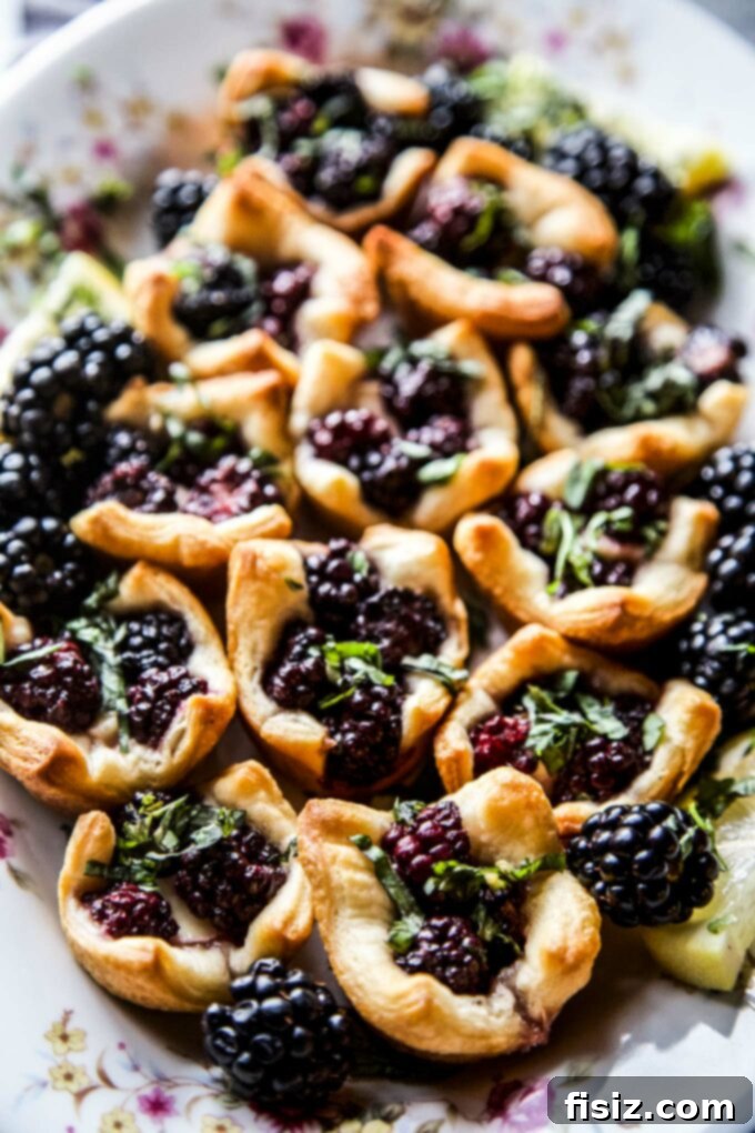 Spiced Blackberry Brie Delights 8 Cardamom Blackberry Brie Bites