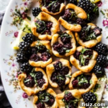 Spiced Blackberry Brie Delights 9 Cardamom Blackberry Brie Bites