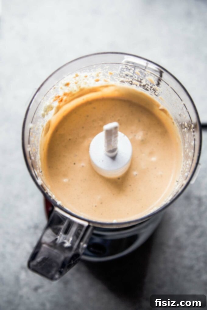 dressing blended