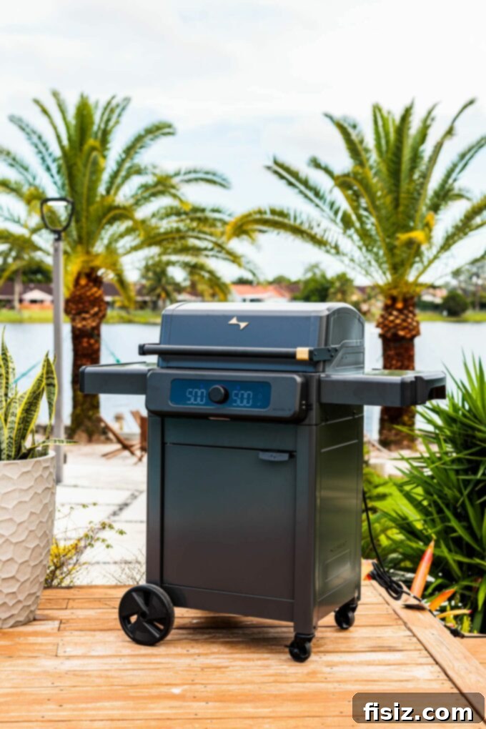 Elevate Your Outdoor Entertaining 5 Pro Tips 11 Modern electric grill set up outdoors