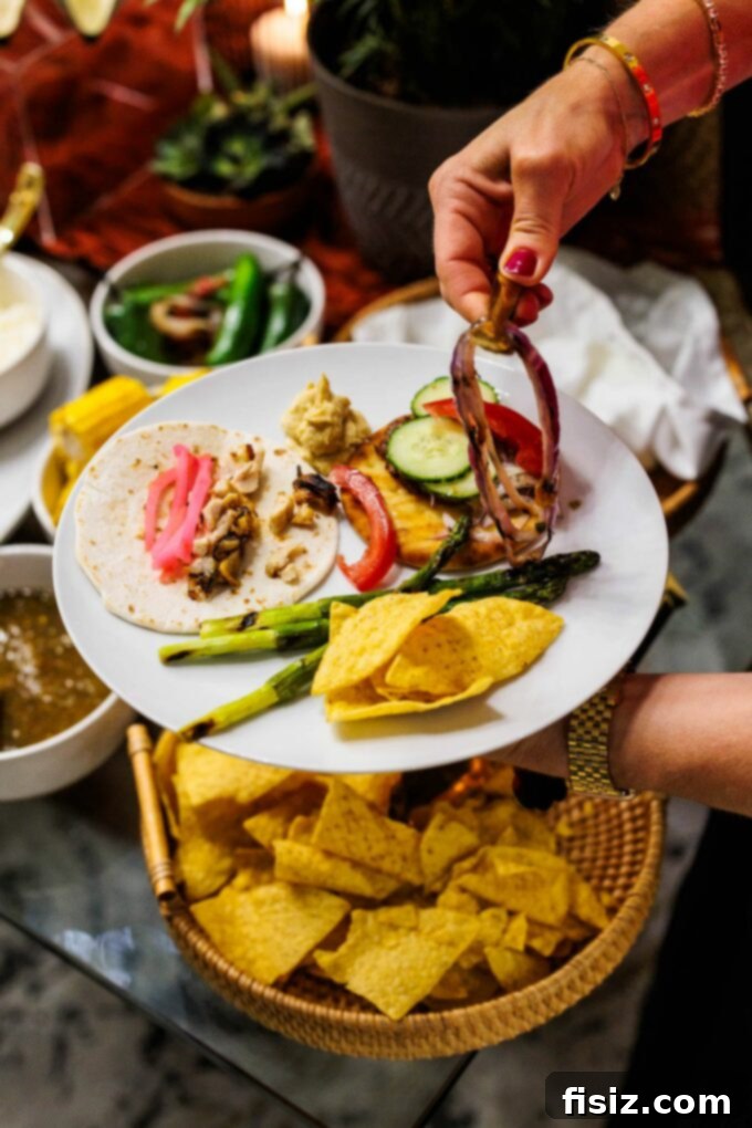 Elevate Your Outdoor Entertaining 5 Pro Tips 13 Assortment of grilled street food on skewers and tacos
