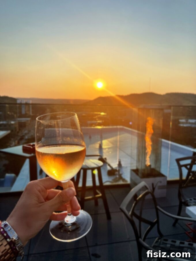 Rapid City South Dakota Stay Eat Explore 24 A perfectly crafted cocktail from Juniper at Vertex Sky Bar, embodying elegance and taste.
