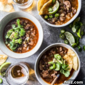 Tender Slow Cooker Tex-Mex Lamb Tortilla Soup 9 Slow Cooker American Lamb Shoulder Tex-Mex Tortilla Soup www.thecuriousplate.com