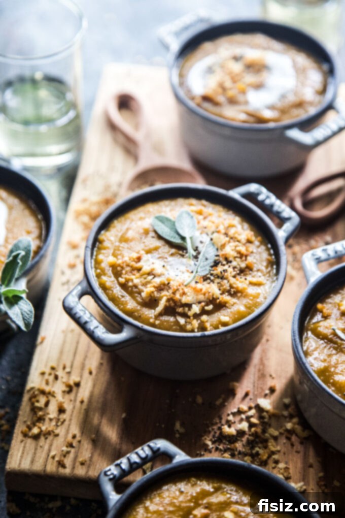 Spicy Roasted Butternut Squash Soup 3 Creamy Jerk Butternut Squash Soup with crispy toppings