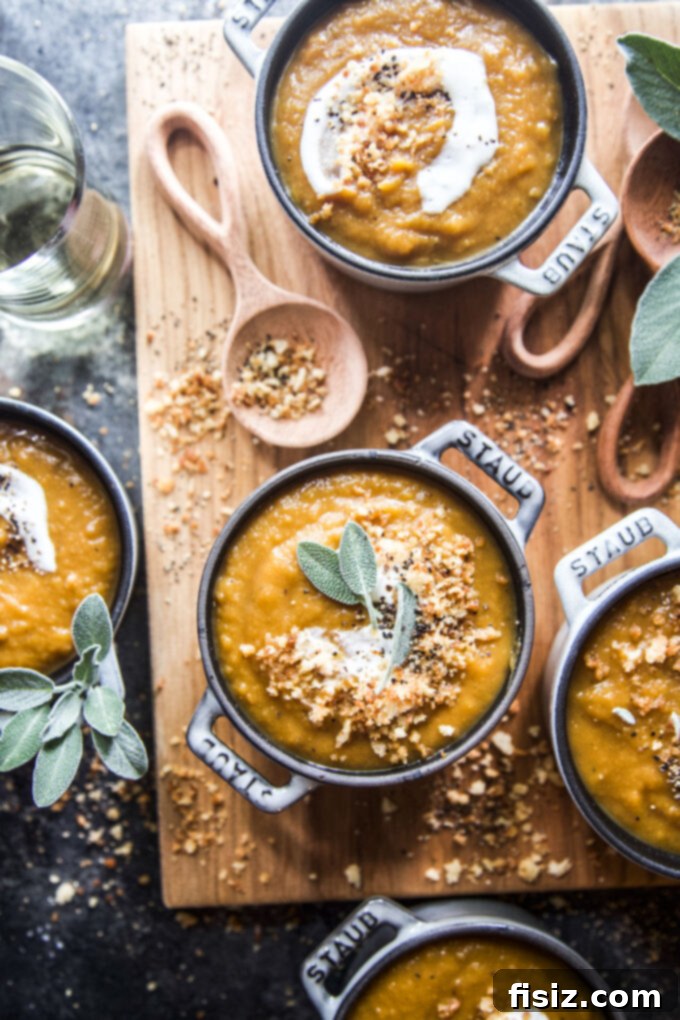 Spicy Roasted Butternut Squash Soup 8 Jerk Butternut Squash Soup in a ceramic bowl