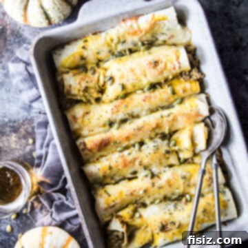Smothered Beef and Pumpkin Enchiladas 10 cheesy beef & pumpkin enchiladas